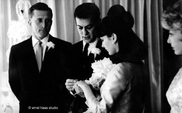Tony Curtis on his wedding day